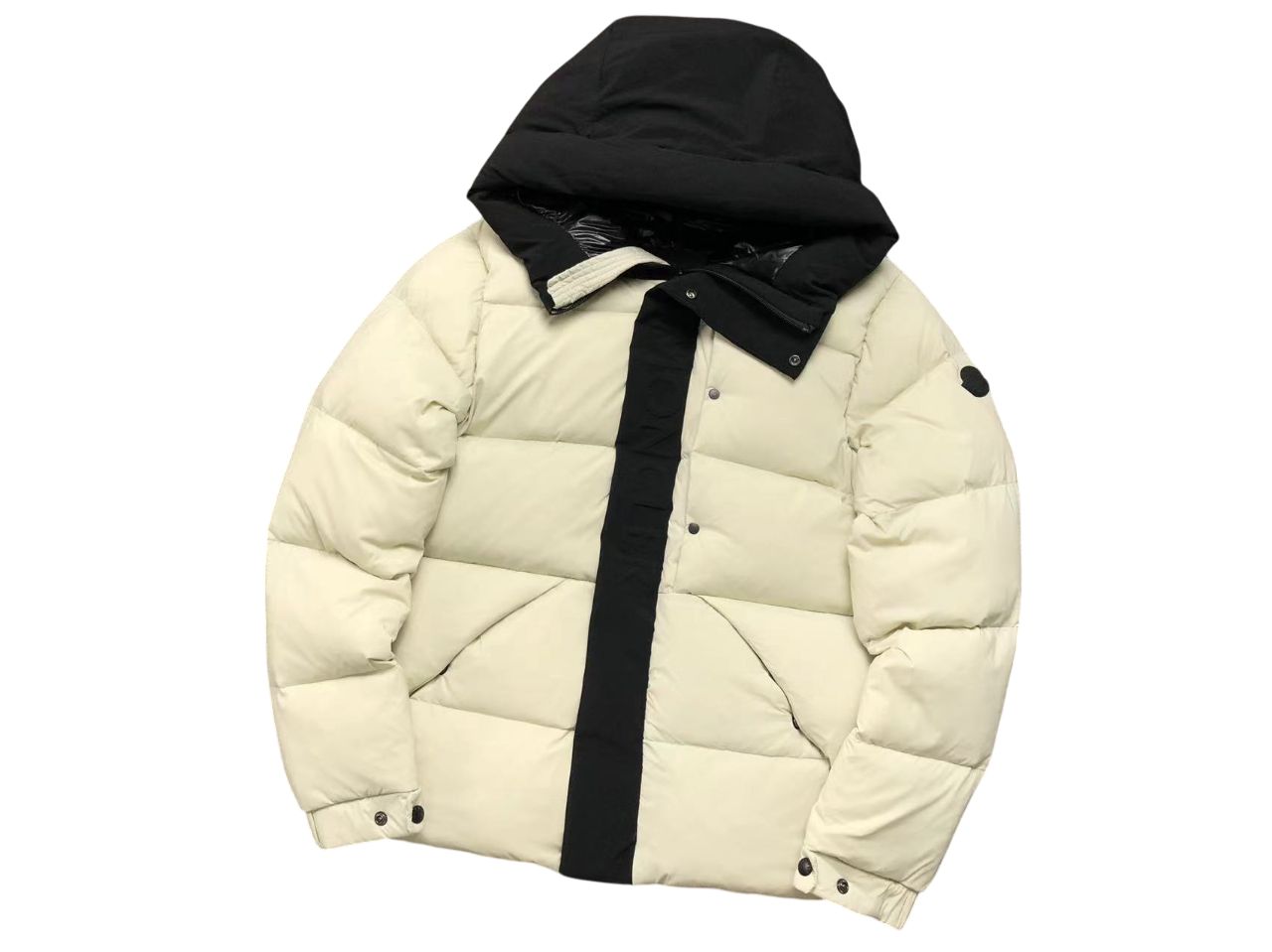 Moncler Madeira Down Jacket - (CREAM/BLACK)