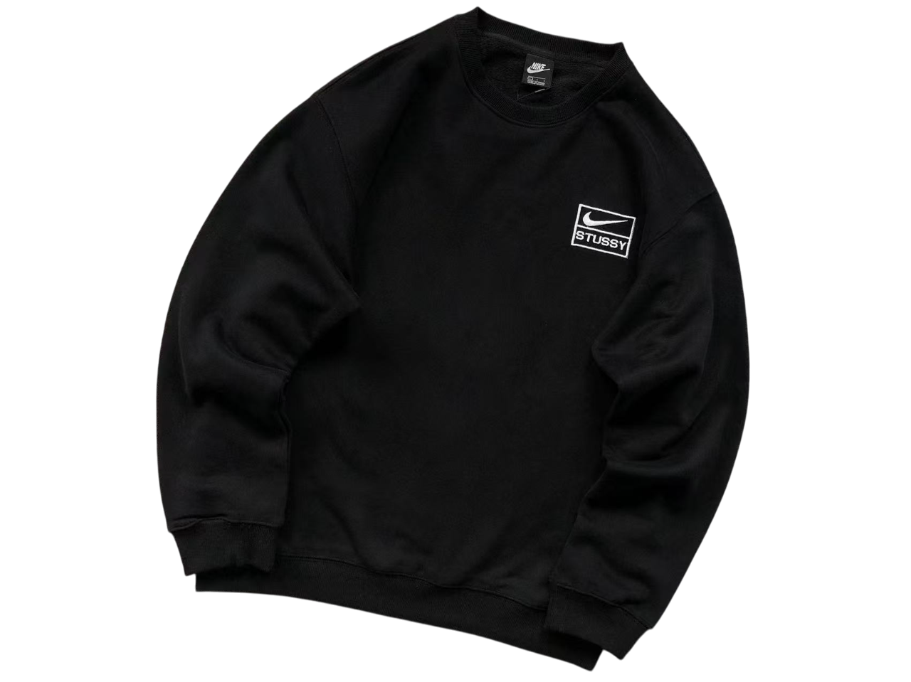 Nike x Stussy Crewneck - (BLACK)