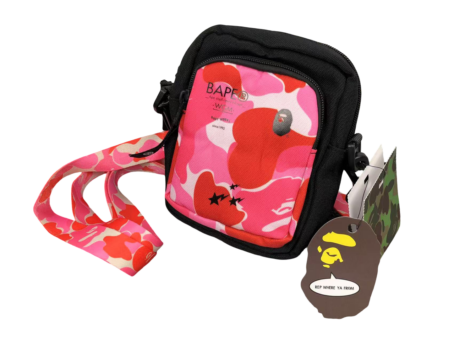 BAPE Camo Mini Bag Pink