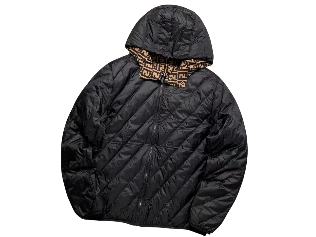 Fendi Reversible Puffer Jacket - (BLACK)