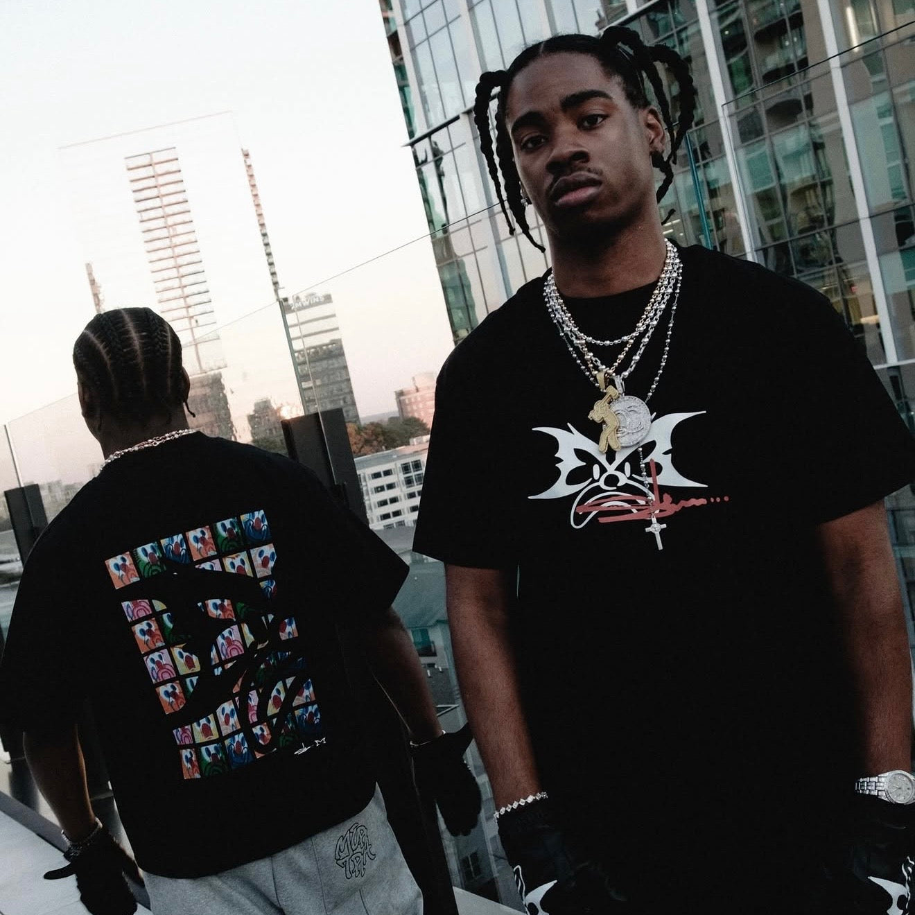 MERTRA x Slawn Tee - (BLACK)