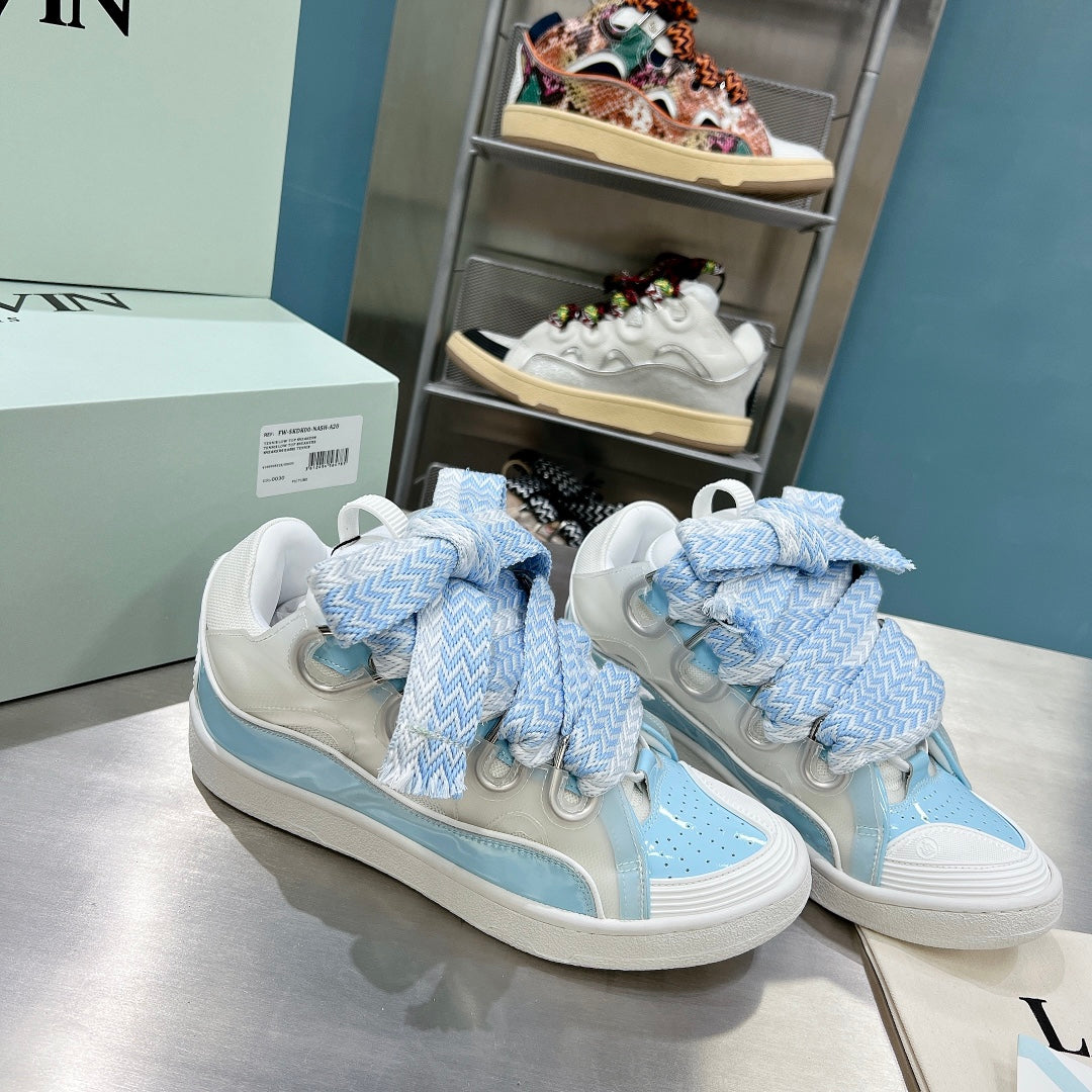 Lanvin Curb - (WHITE/BLUE)