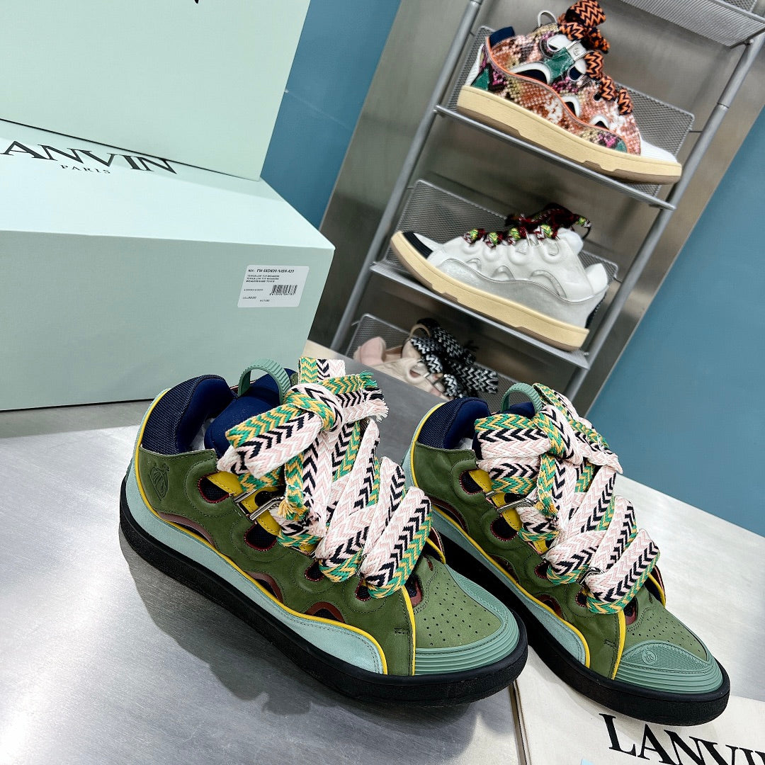 Lanvin Curb - (DARK GREEN/MINT GREEN)