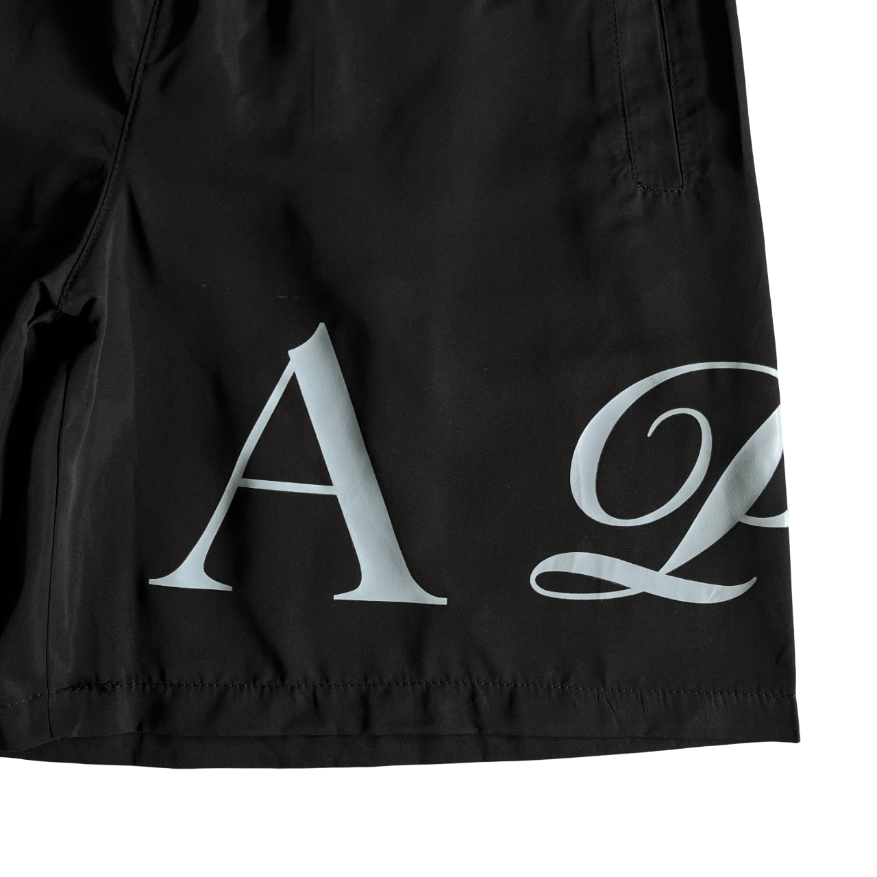 Trapstar Script Swimming Short - (BLACK/NIGARA MIST)