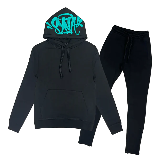 Syna World Tracksuit - (BLACK/BLUE) EXCLUSIVITY 21DRIPZZ