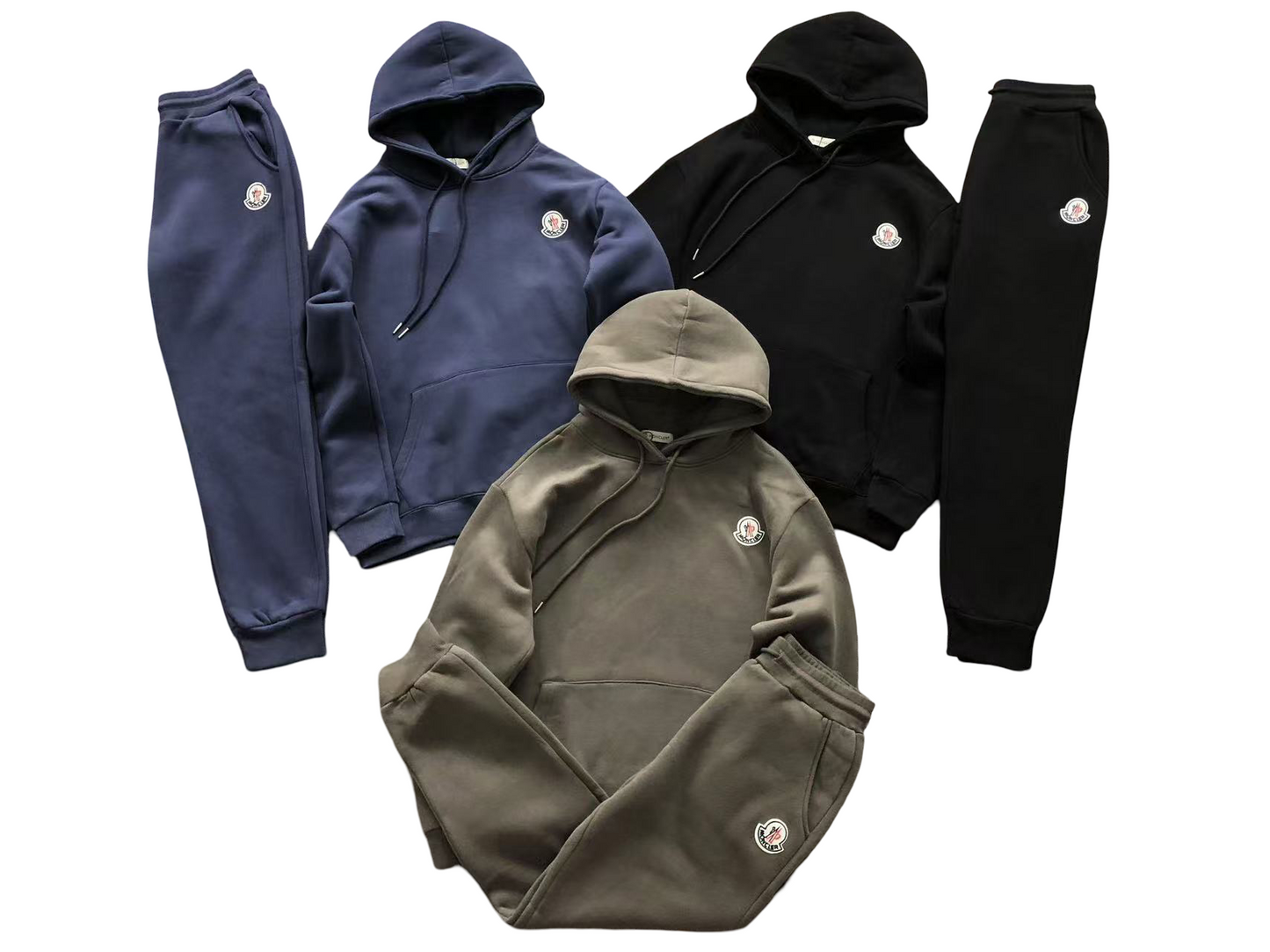 Moncler Basic Hoodie - (BLACK)