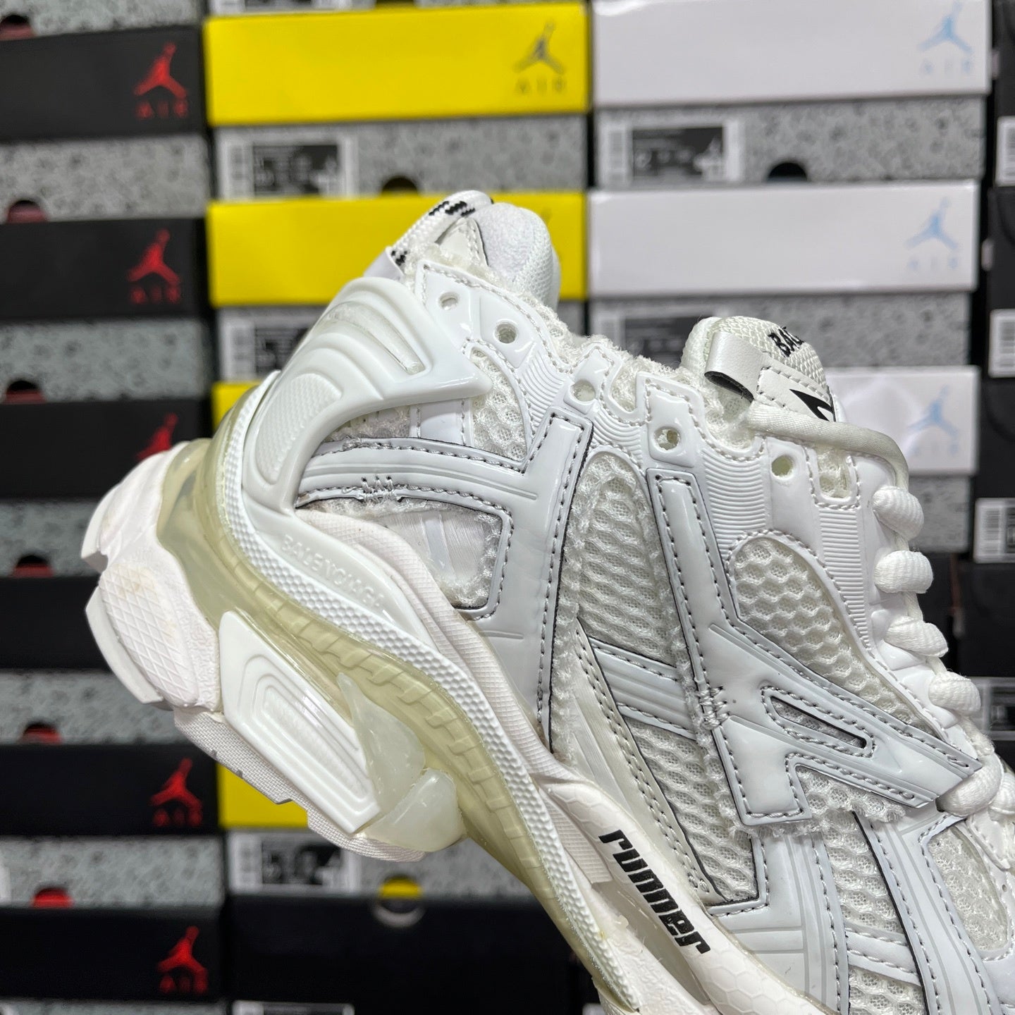 Balenciaga Runner 7.0 - (WHITE LIGHT GREY)