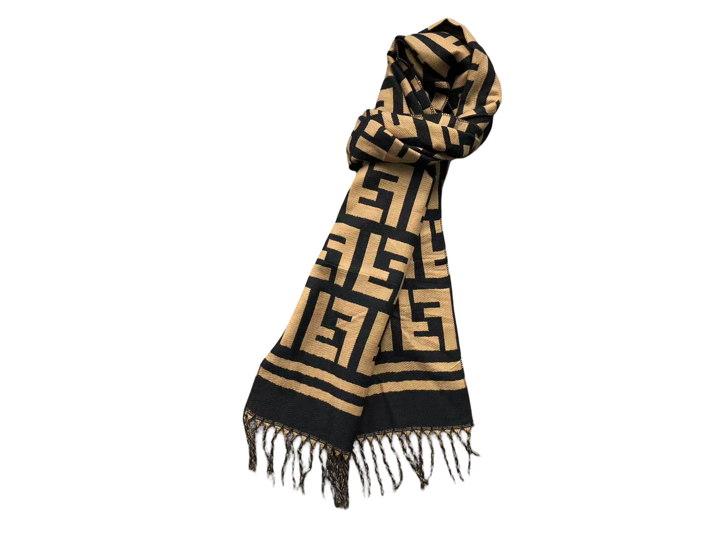 Fendi Monogram Scarves - (BLACK WHITE/CREAM/BROWN/PINK/BLACK BROWN)