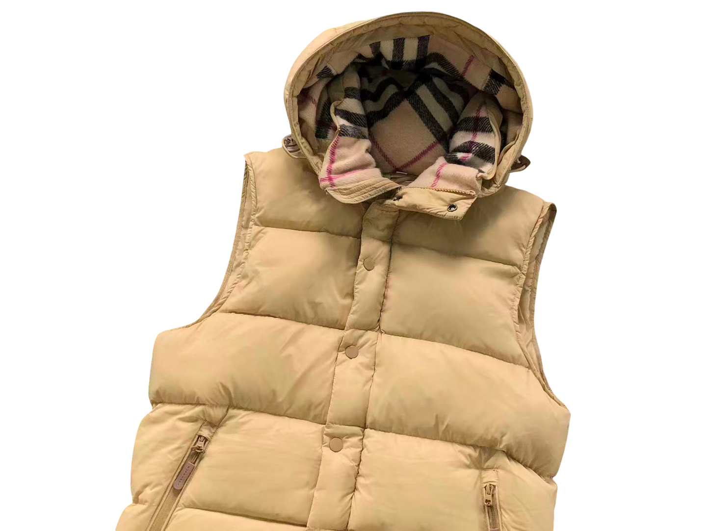 Burberry Detachable Hooded Puffer Jacket - (GOLD)