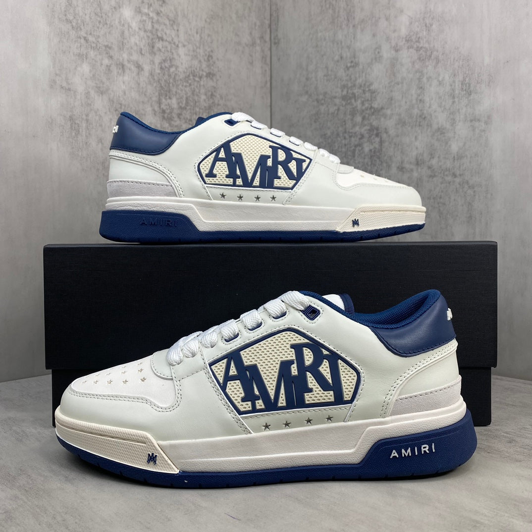 AMIRI Classic Low Navy White