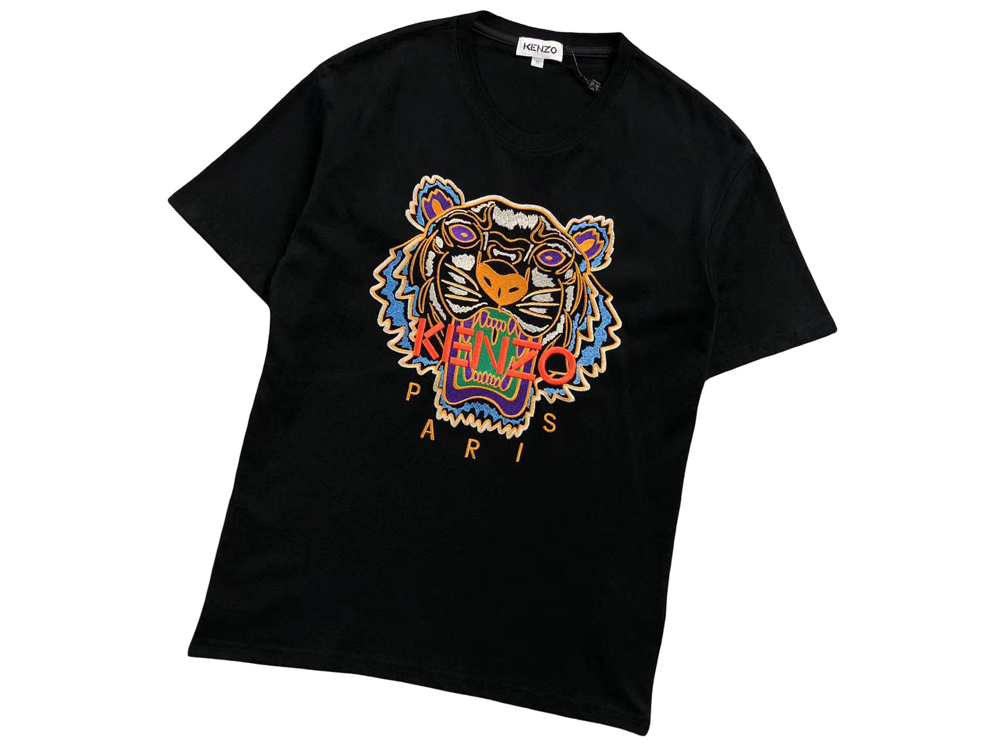 KENZO Tiger Tee - (BLACK/ORANGE/BLUE)