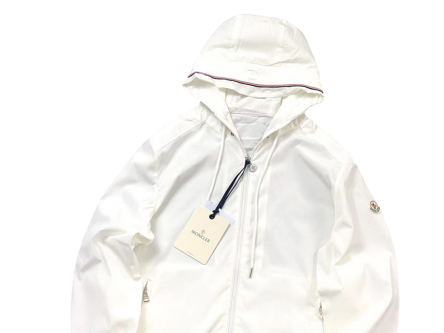 Moncler Classic Windbreaker - (WHITE)