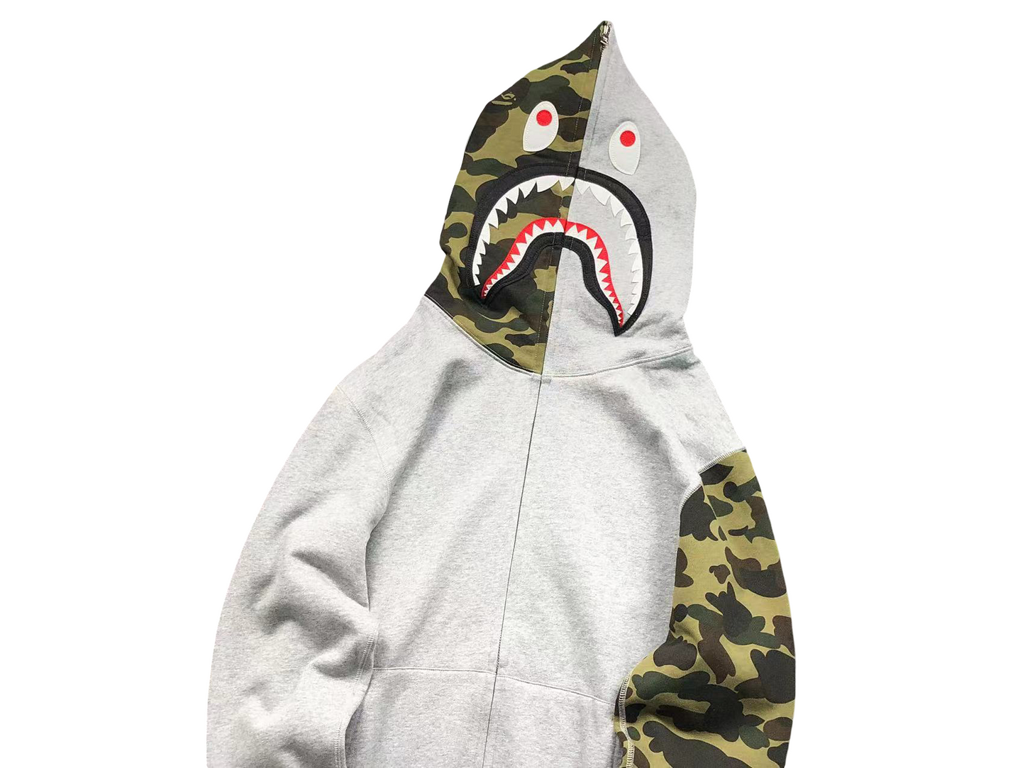 BAPE 1st Camo Shark Full Zip Hoodie - (GREY)