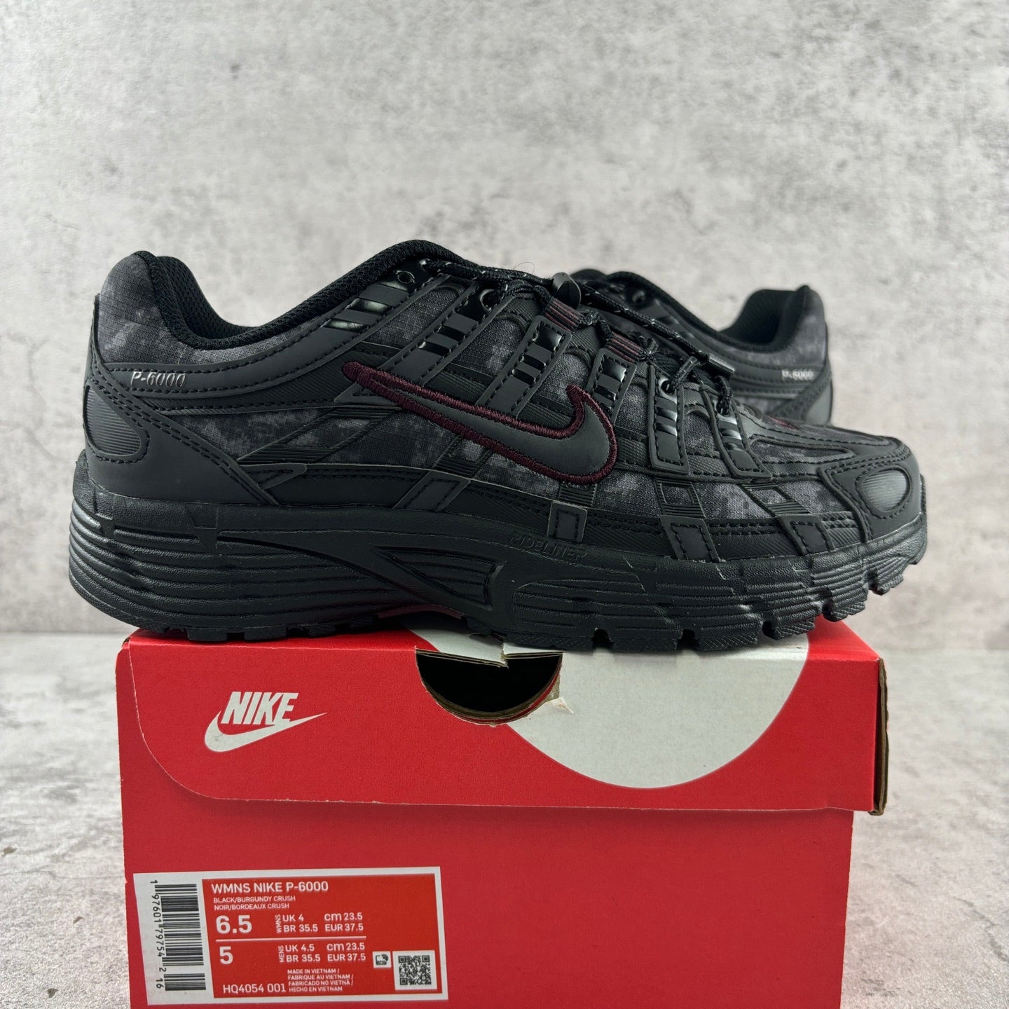 Nike P-6000 Black Burgundy Crush