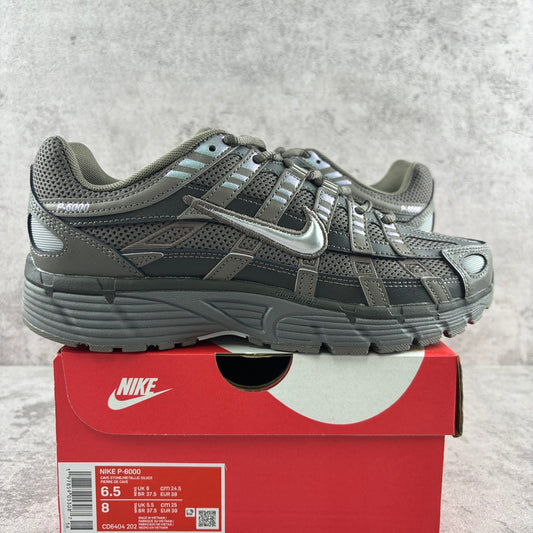 Nike P-6000 Cave Stone Metallic Silver
