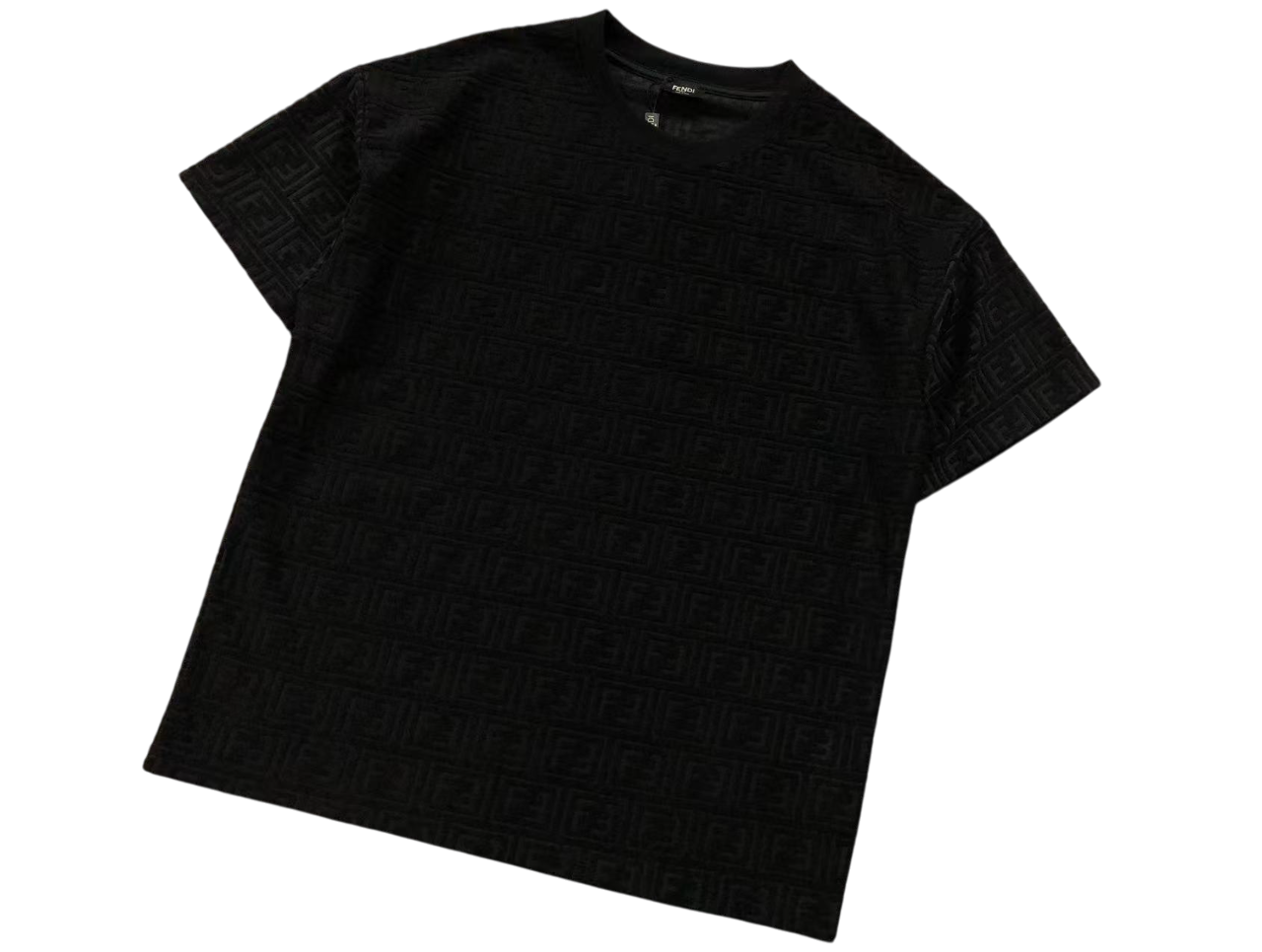 Fendi Waffle Tee - (BLACK)