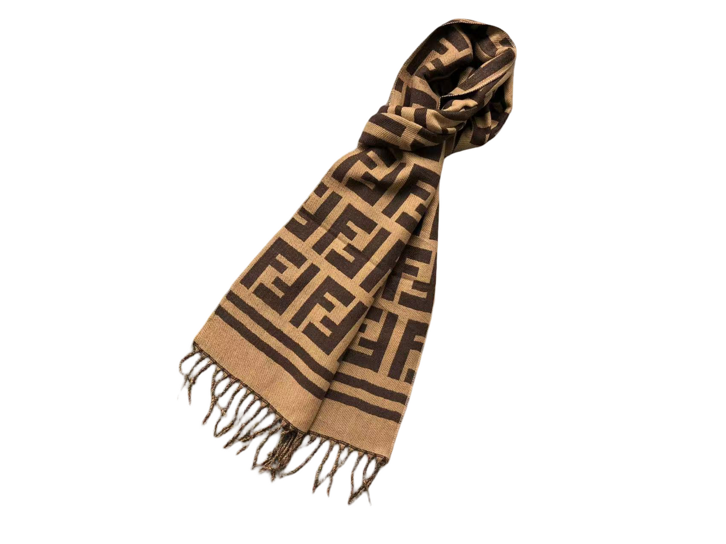 Fendi Monogram Scarves - (BLACK WHITE/CREAM/BROWN/PINK/BLACK BROWN)