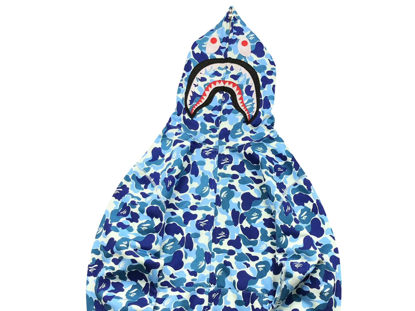 BAPE ABC Camo Shark Full Zip Hoodie - (BLUE)