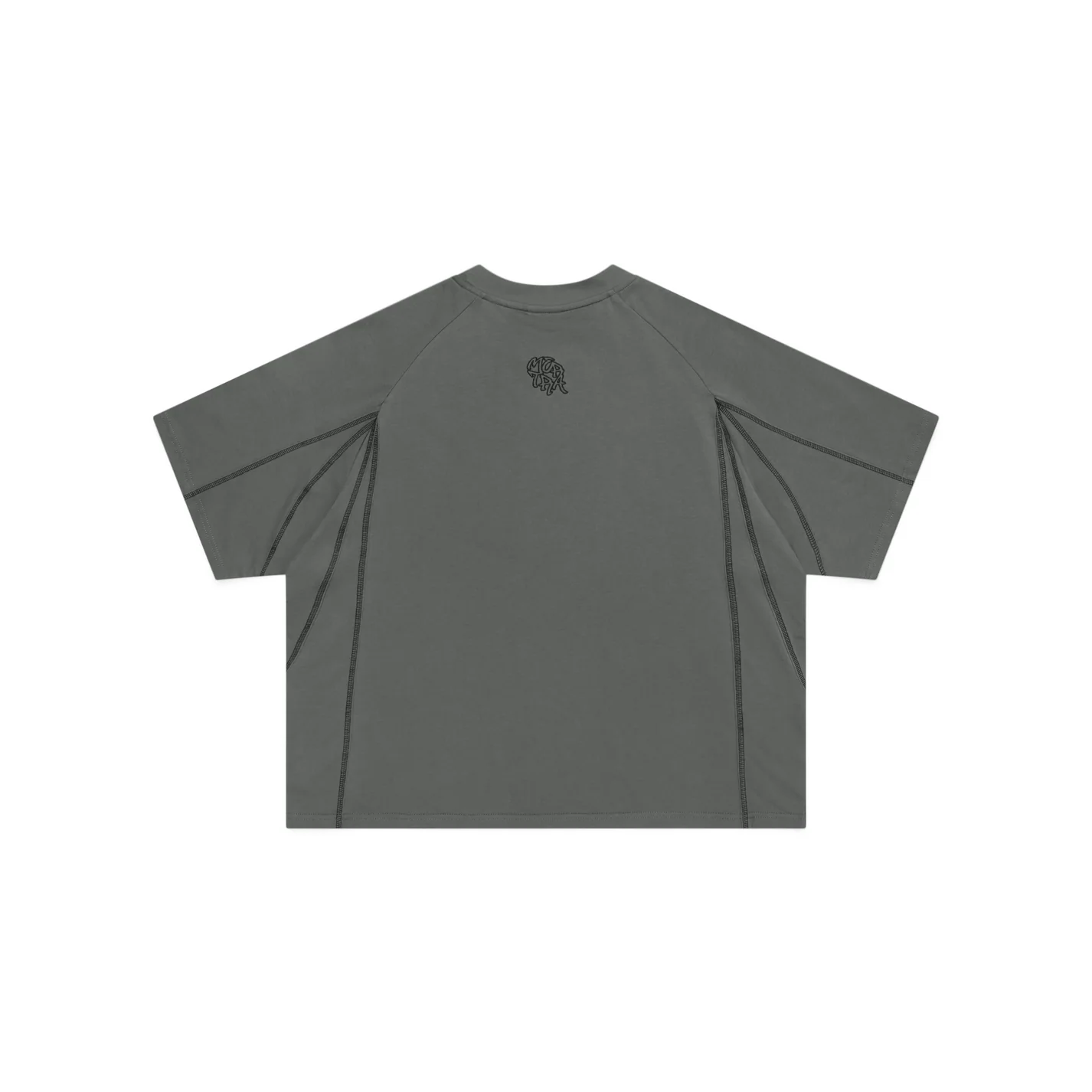 Mertra Cross Point Tee - (CHARCOAL)