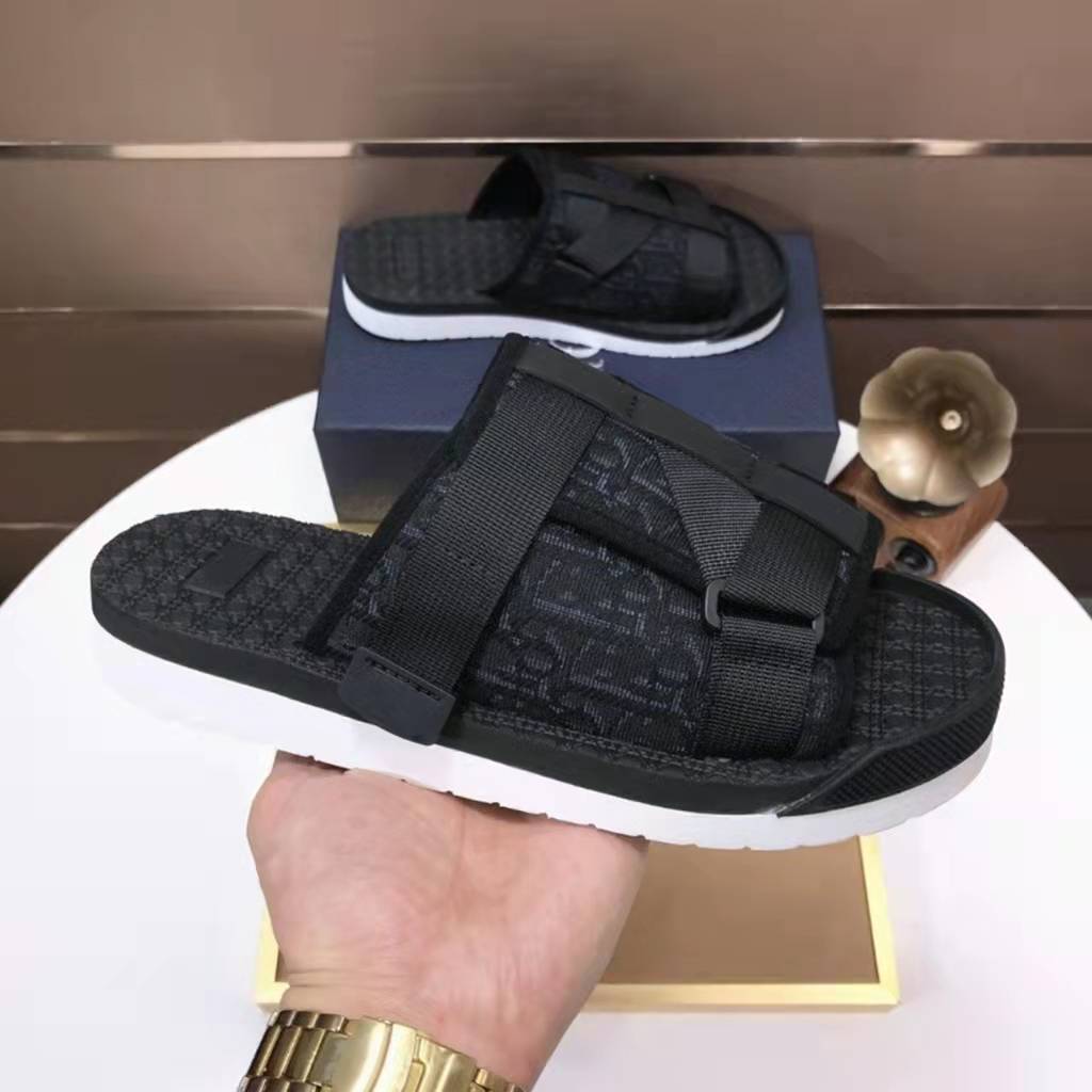 Dior Alpha Slide Triple Black