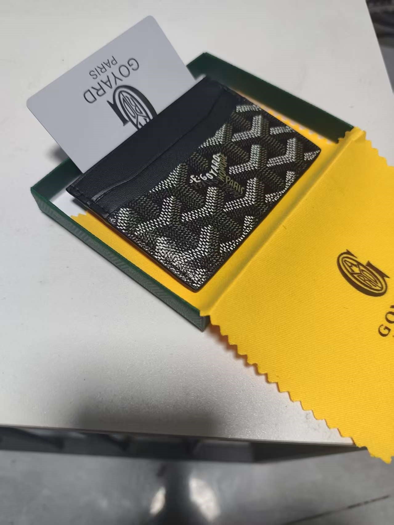 Goyard Saint Sulpice Card Holder Triple Black