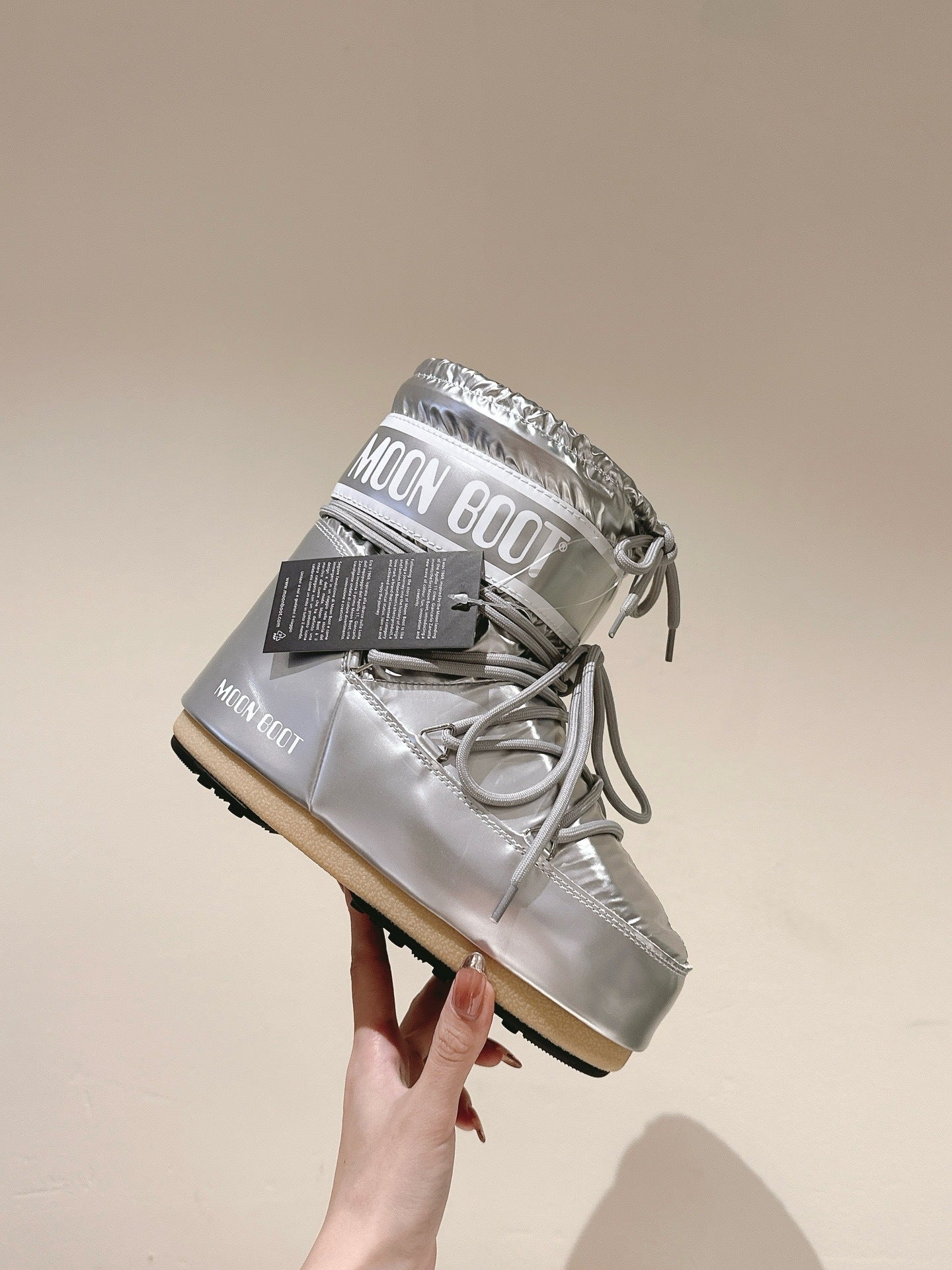 Moon Boot Icon Low Silver