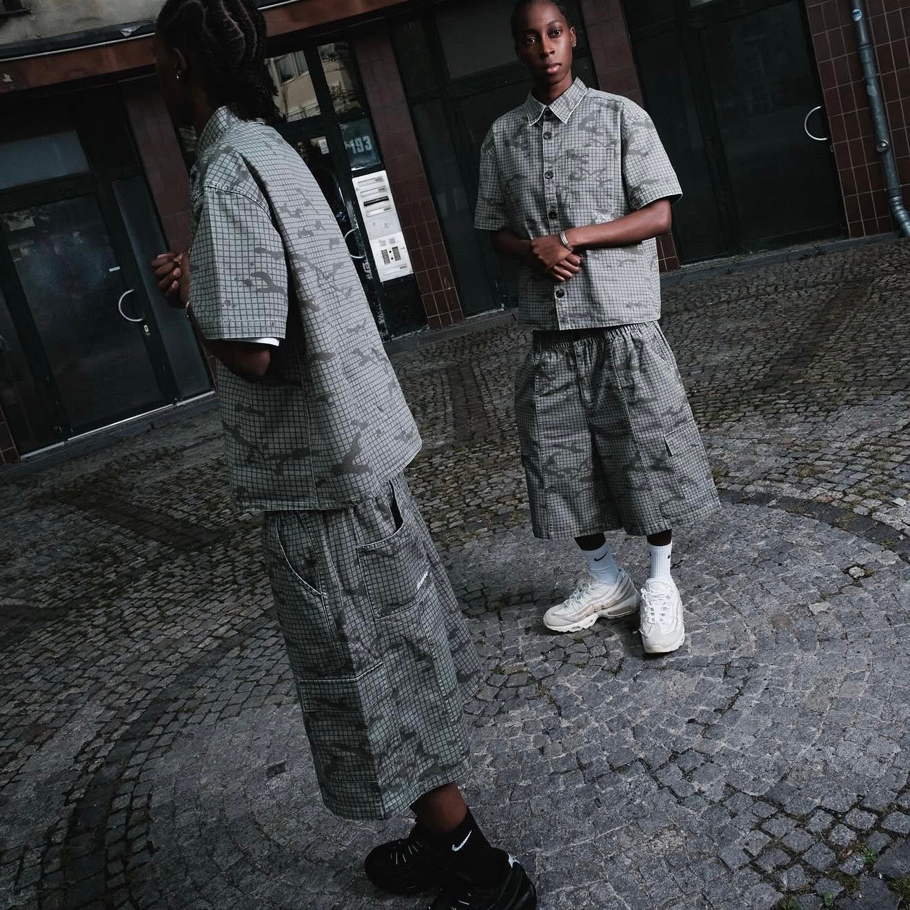 MERTRA Grid Camo Shirt - (GREEN)