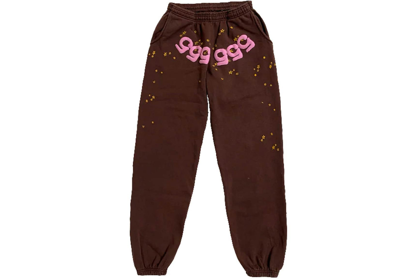 Sp5der Worldwide Red Angel Number 555 Jogging - (BROWN)