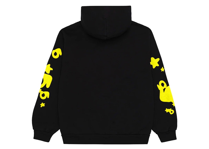 Sp5der Beluga Hoodie - (ONYX/YELLOW)