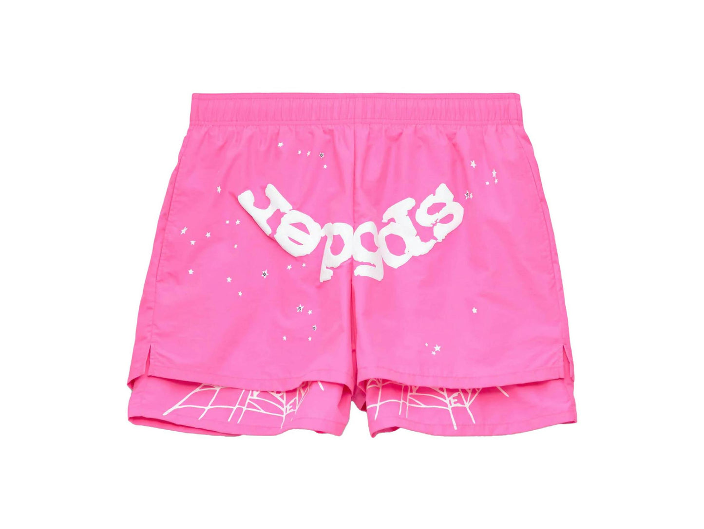 Sp5der OG Web Double Short - (PINK)