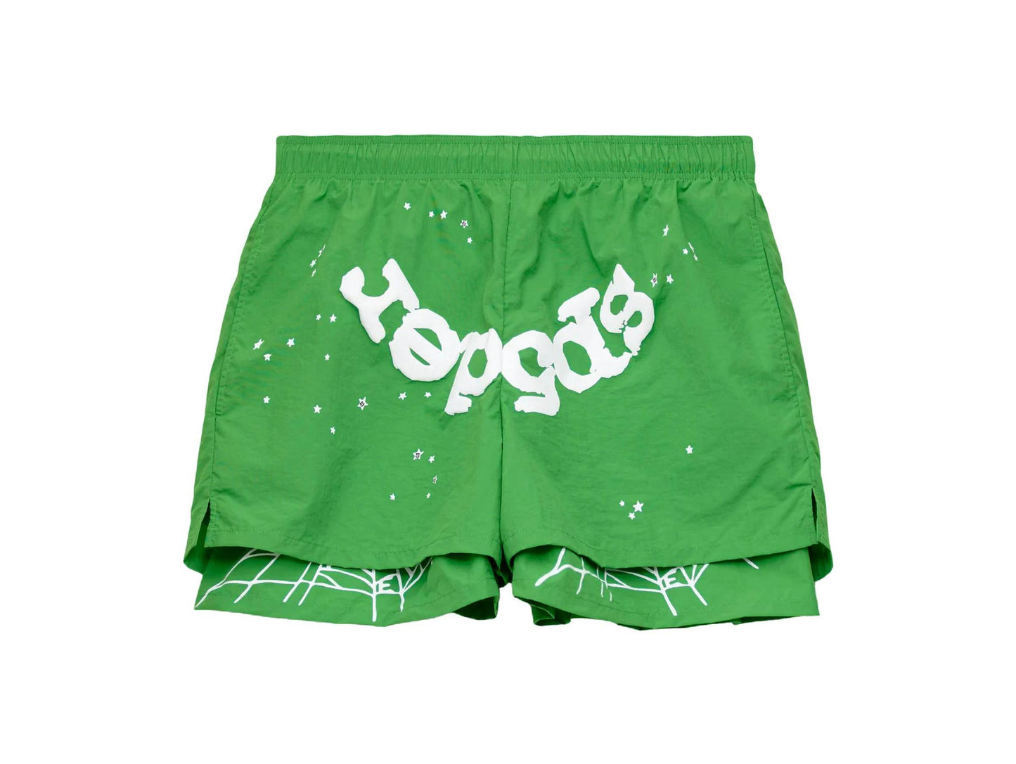 Sp5der OG Web Double Short - (GREEN)