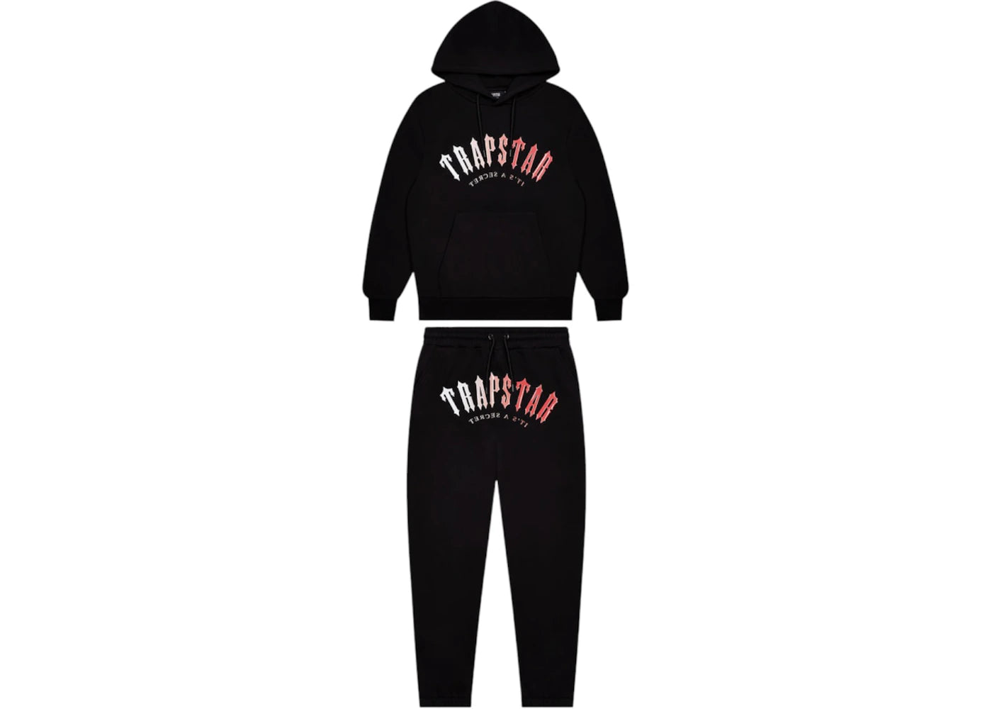 Trapstar Irongate Arch Gel Tracksuit - (BLACK/RED)