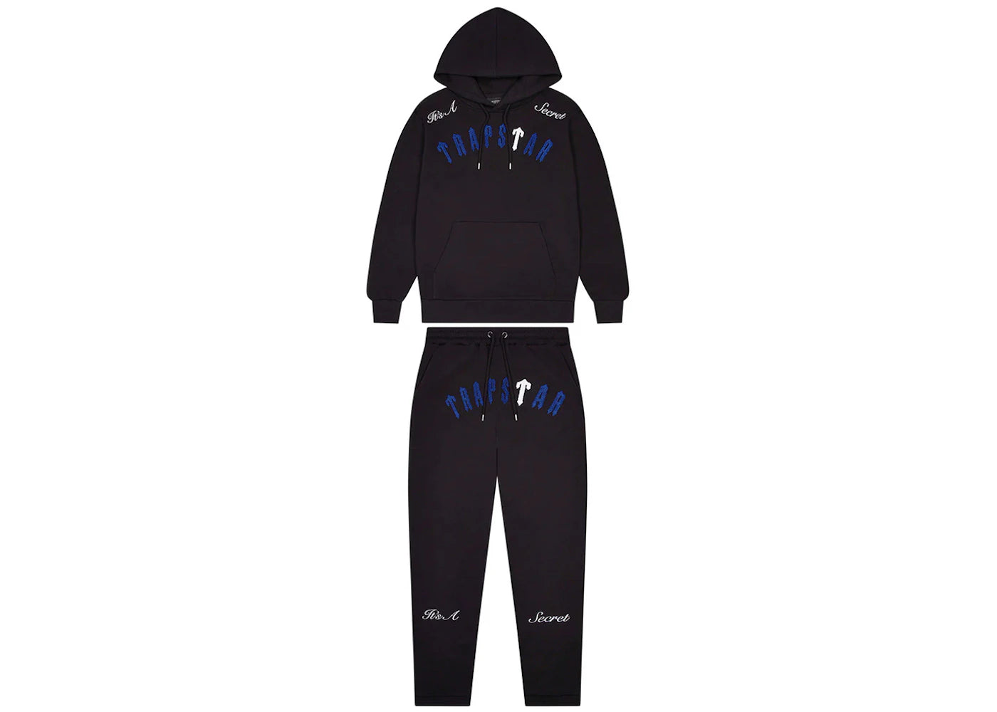 Trapstar Irongate Arch It's A Secret Tracksuit - (BLACK/WHITE/BLUE)