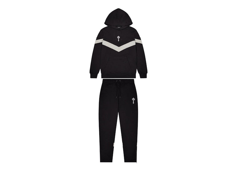 Trapstar V Stripe Tracksuit - (BLACK/GREY)