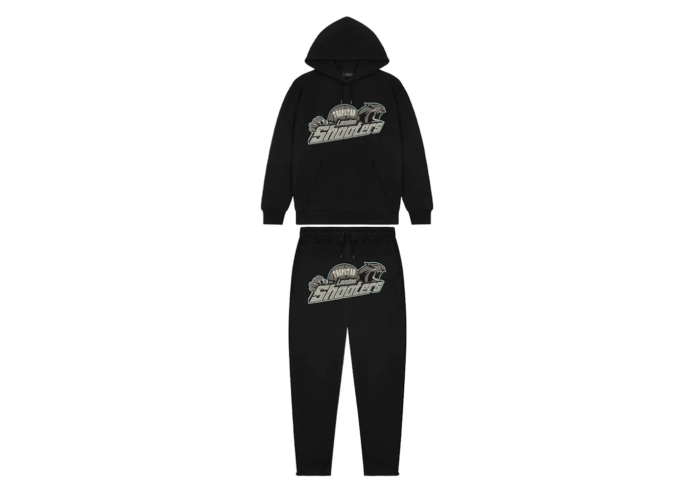 Trapstar Shooters Hoodie Tracksuit - (GREY MONOCHROME EDITION)