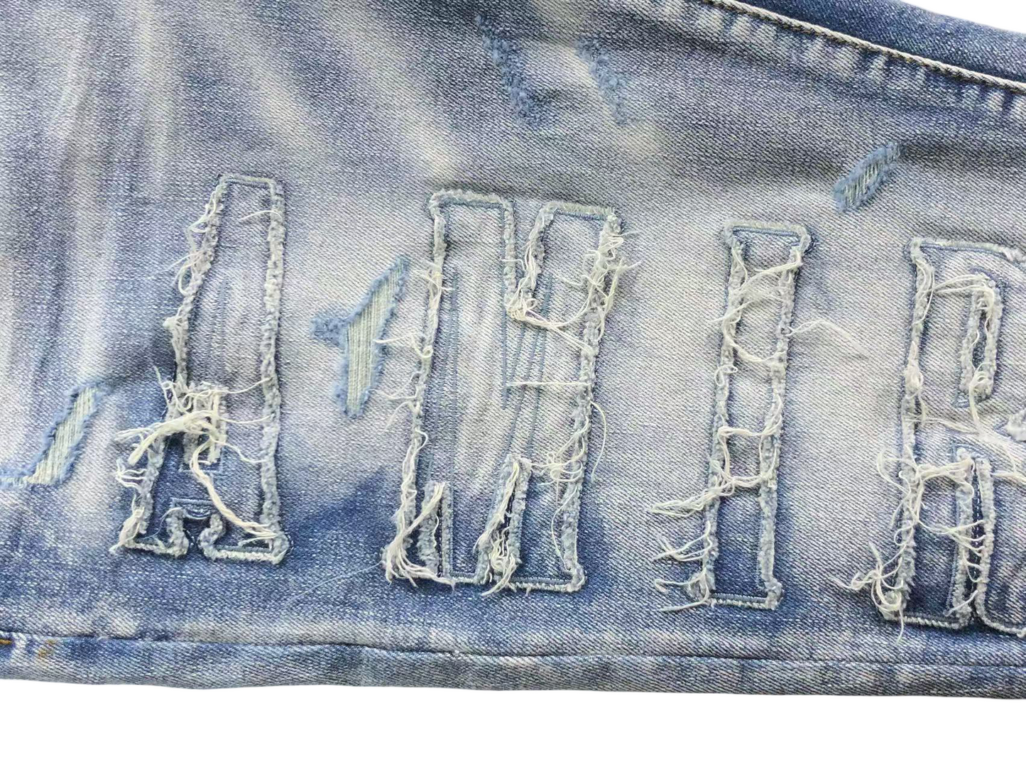 AMIRI Raw Edge Jeans - (BLUE)