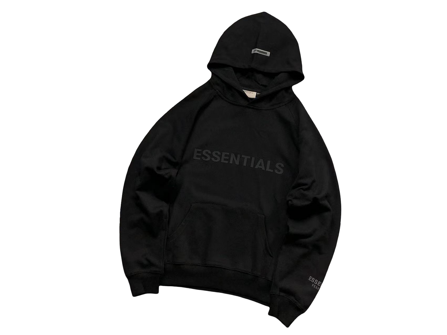 Fear Of God Essentials Hoodie - (BLACK)