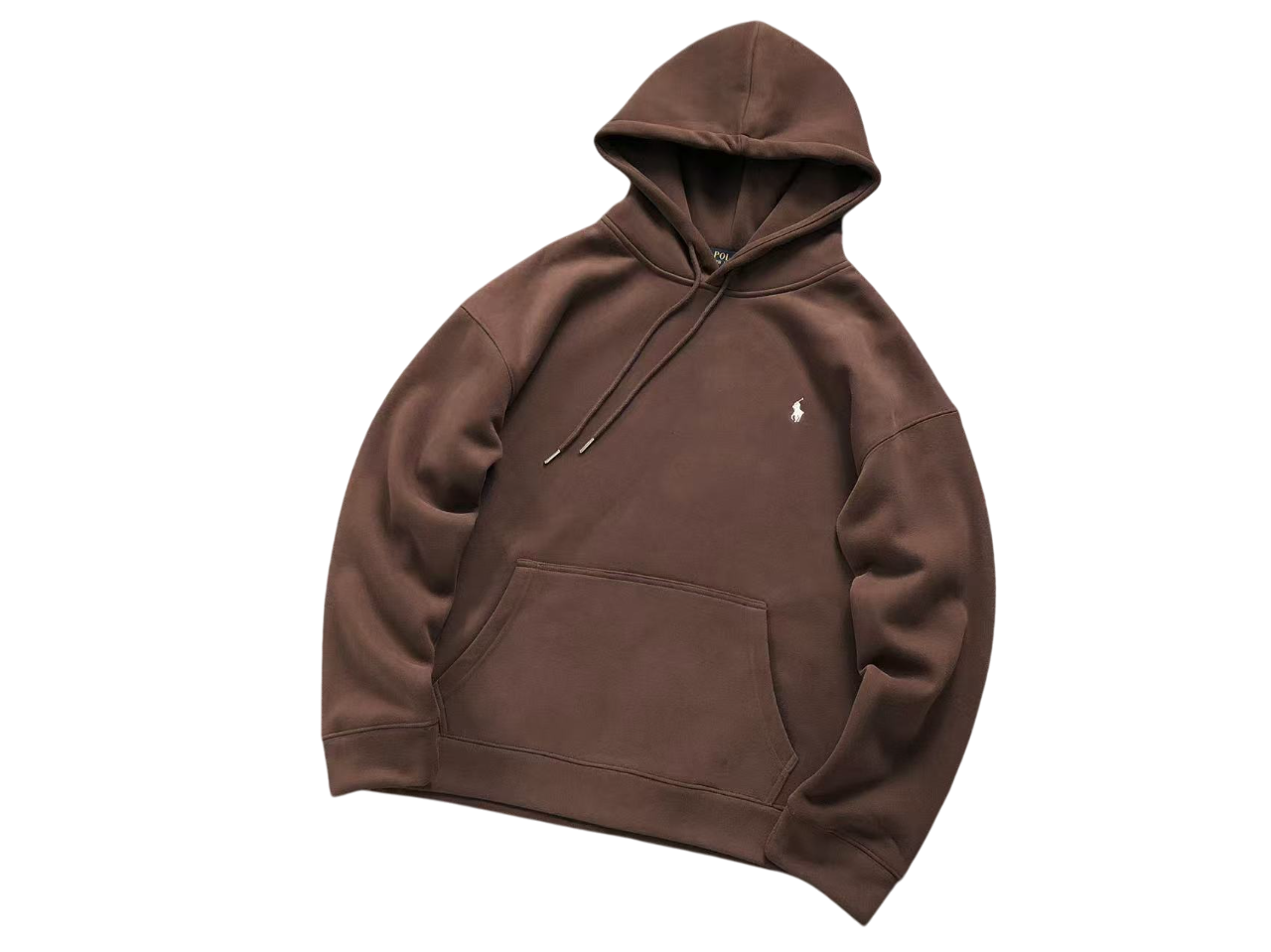 Ralph Lauren Classic Hoodie - (BROWN/WHITE)