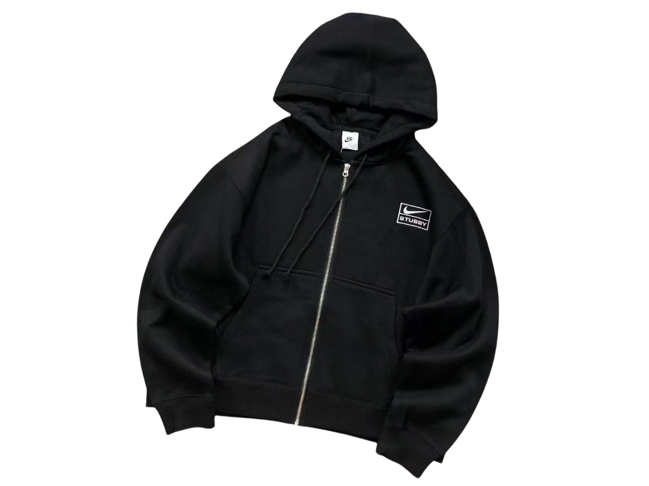 Nike x Stussy Zip Hoodie - (BLACK)