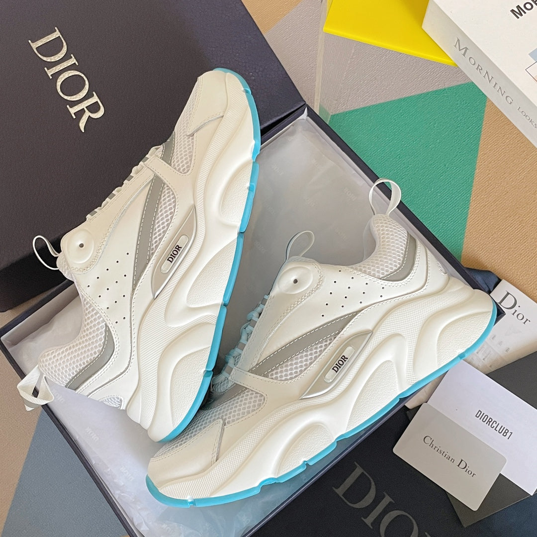Dior B22 White/Cyan