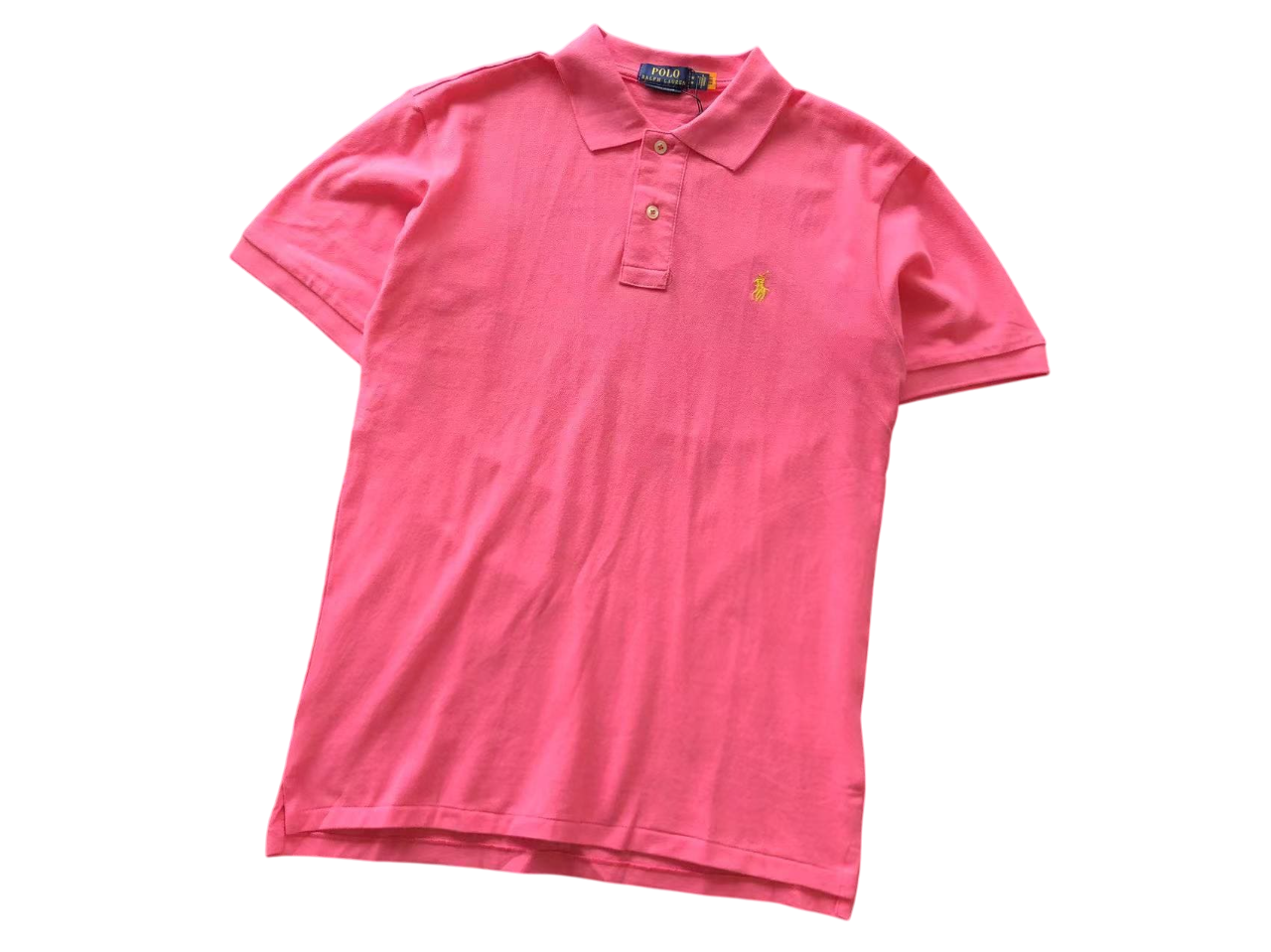 Ralph Lauren Classic Polo - (PINK/YELLOW)