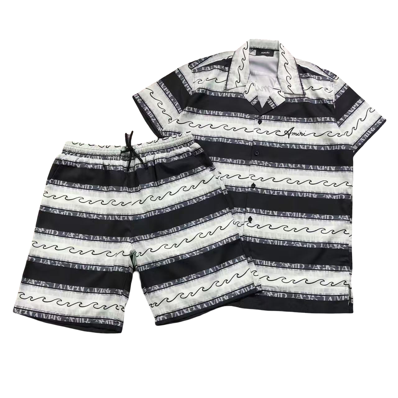 AMIRI Waves Short Set - (BLACK)