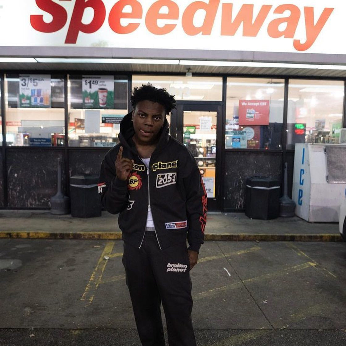 Broken Planet 2053 Zip Hoodie - (SOOT BLACK)