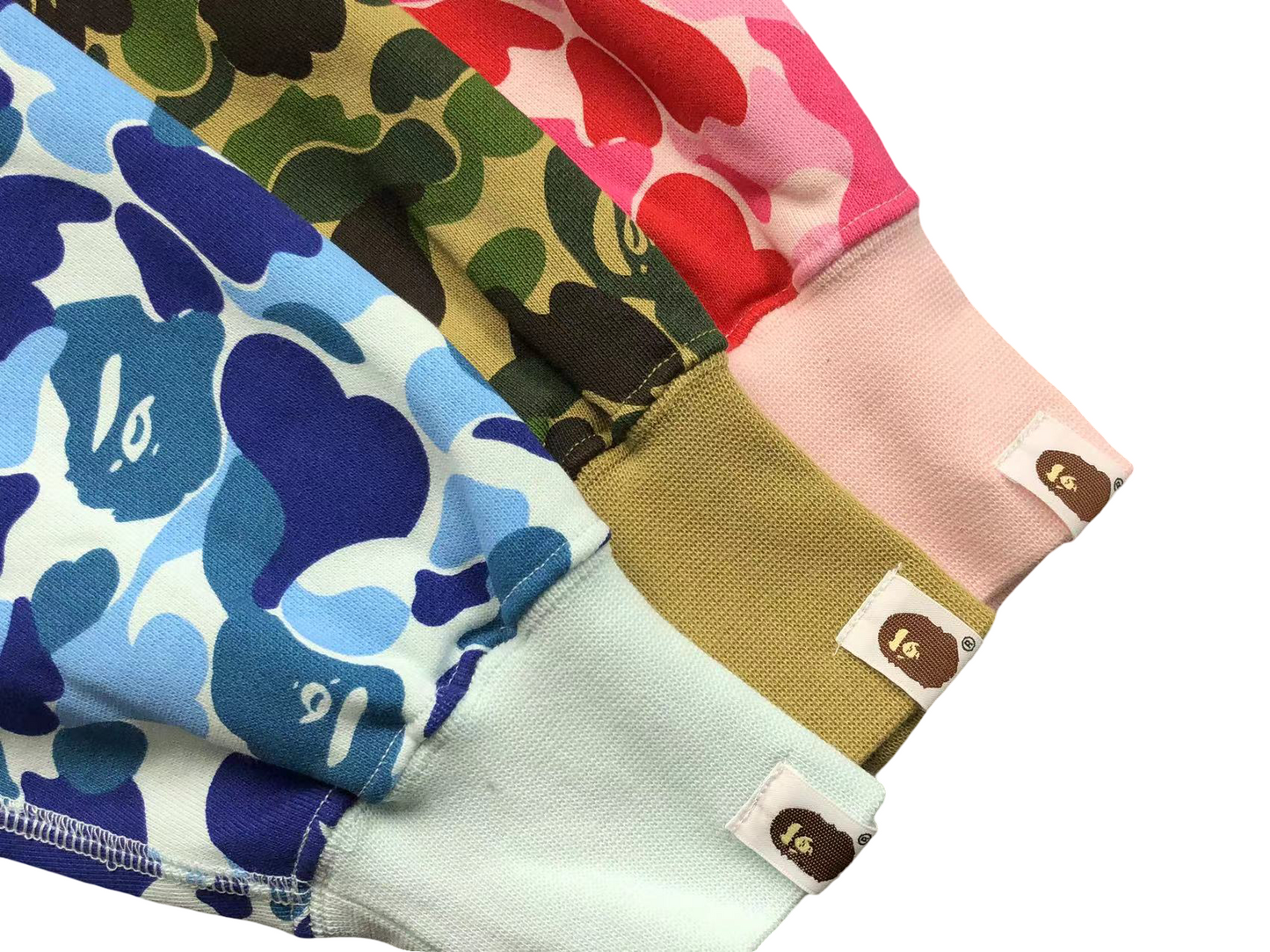 BAPE ABC Camo Shark Full Zip Hoodie - (GREEN)