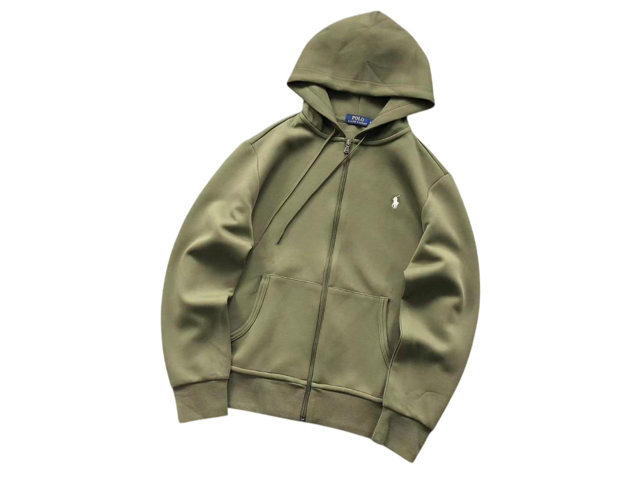 Ralph Lauren Classic Zip Hoodie - (KHAKI)