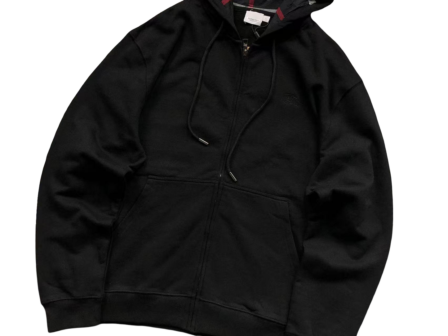 Burberry Vintage Zip Hoodie - (BLACK)