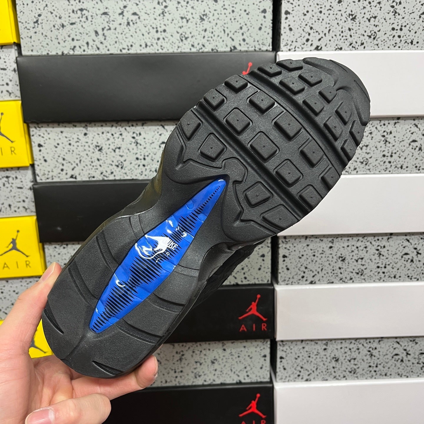 Nike Air Max 95 Essential Triple Black Royal Blue