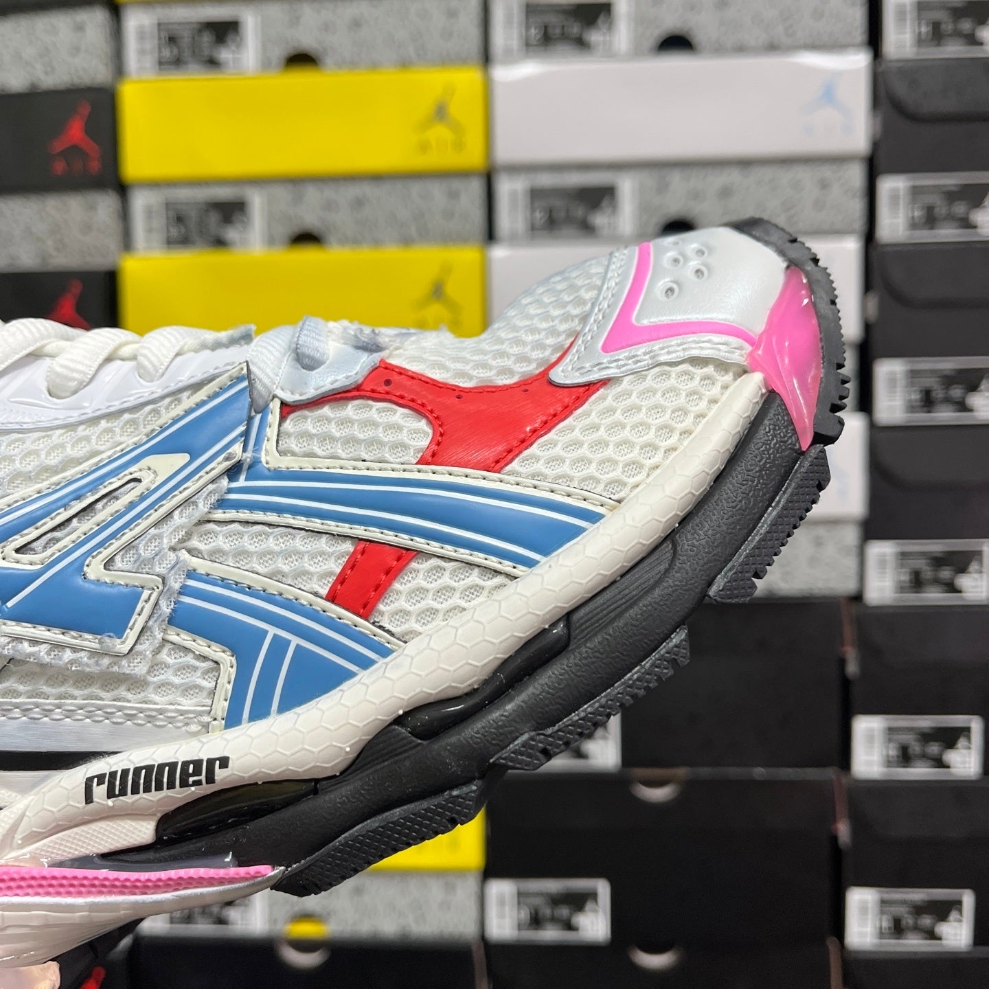 Balenciaga Runner 7.0 White Blue Red Pink