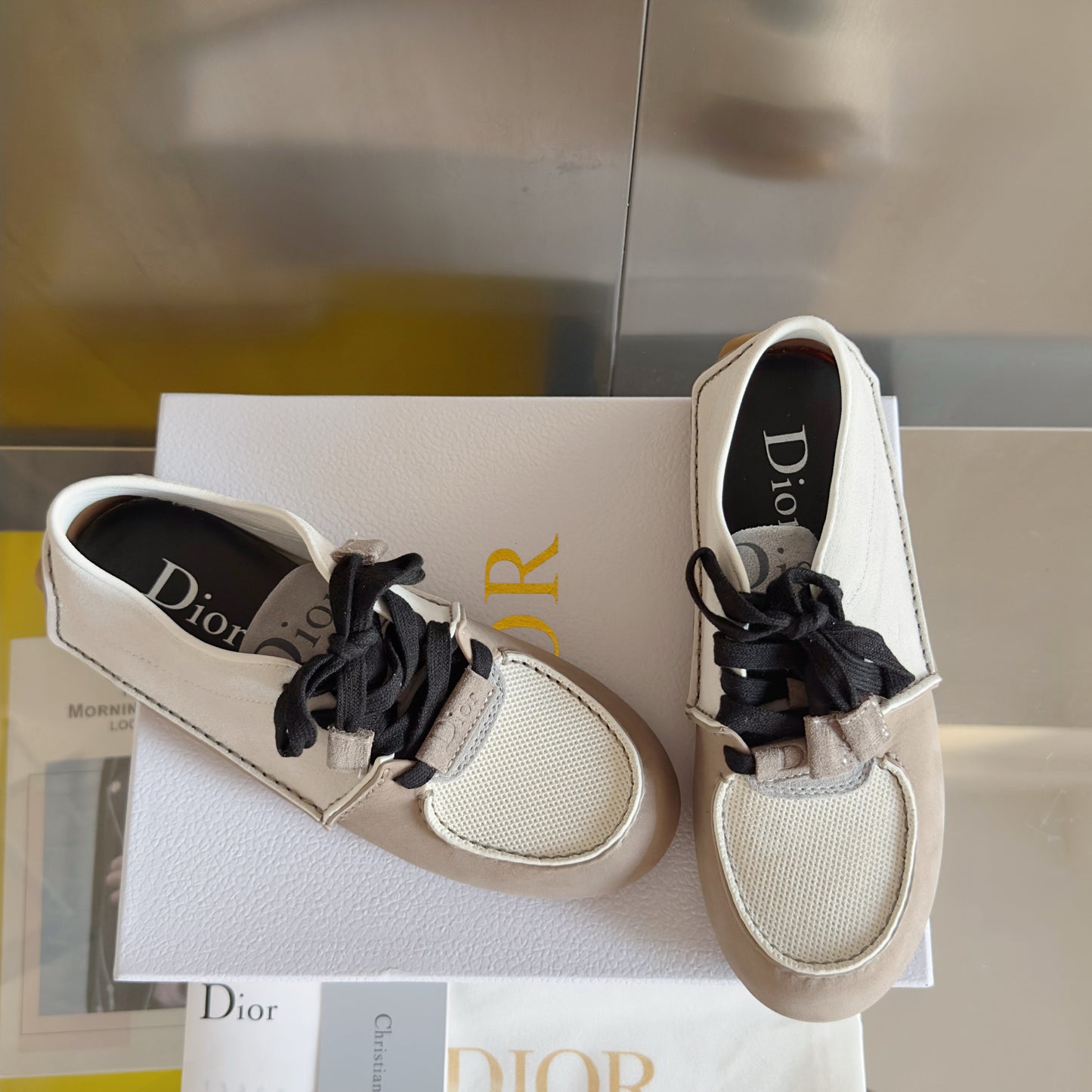 Dior Roadie Low White Black