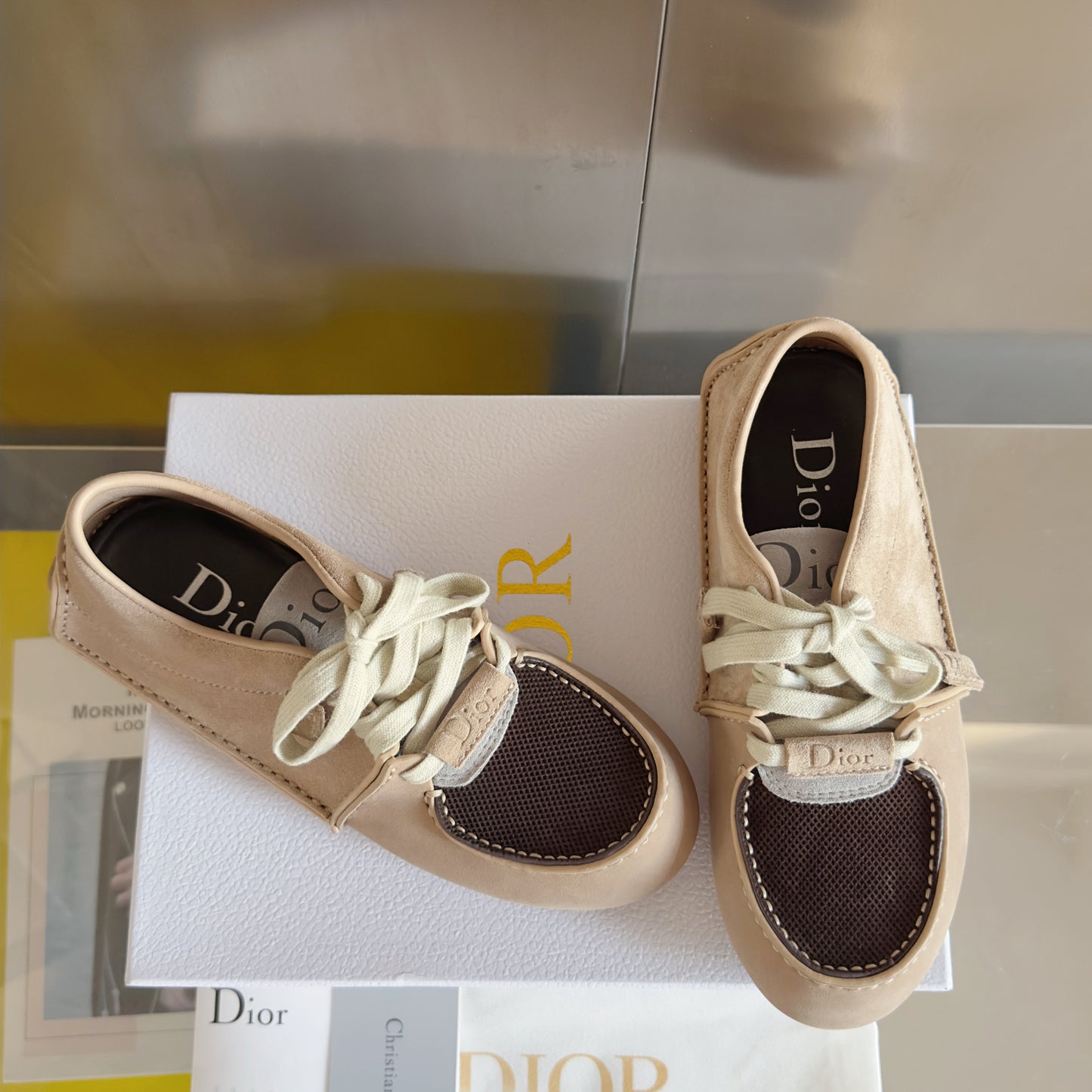 Dior Roadie Low Cream Brown